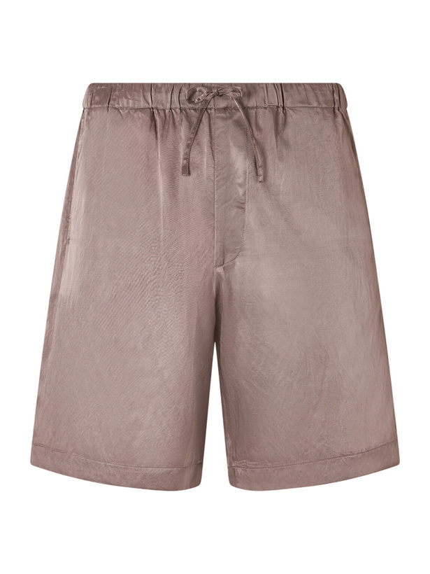Photo: Dries Van Noten - Straight-Leg Twill Drawstring Shorts - Pink