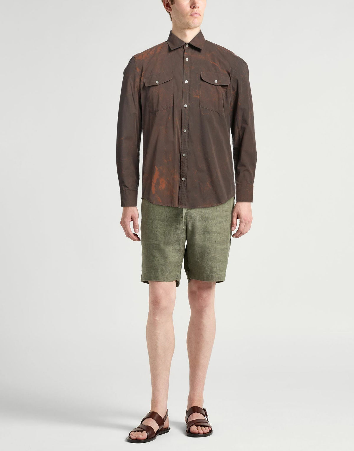 Barbour Mens Shirt Light brown
