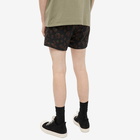 Dries Van Noten Men's Animal Print Swim Short in Black