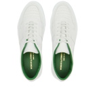 Woman by Common Projects Women's Basketball Summer Low Nubuck Sneakers in White/Green