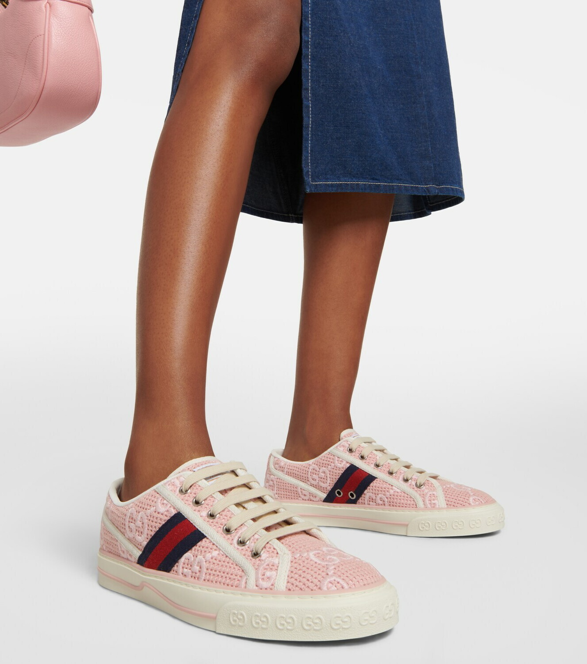 ★韓国の人気★【GUCCI】★グッチ Tennis 1977 sneakers★ Women's Gucci Tennis 1977 sneaker in beige/ebony original GG