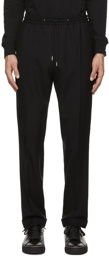 Paul Smith Black Drawstring Wool Trousers