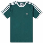 Adidas Men's 3 Stripe T-Shirt in Mineral Green