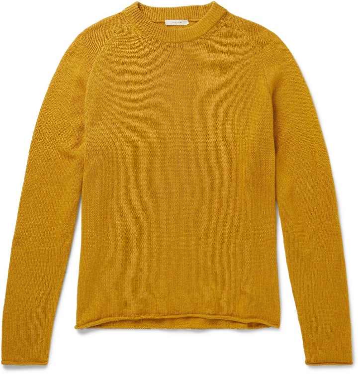 Photo: The Row - Ulmer Cashmere Sweater - Yellow