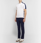 Alexander McQueen - Slim-Fit Colour-Block Cotton-Piqué and Jersey Polo Shirt - Men - White