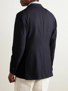 J. Mueser - Waverly Wool-Hopsack Blazer - Blue