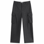 END. x YMC Stoosh Cargo Trouser in Pewter Chalkstripe