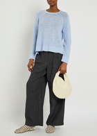 Eileen Fisher Wide-leg Linen Trousers Charcoal