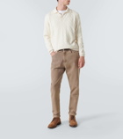 Brunello Cucinelli Cable-knit cashmere polo sweater