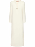 VALENTINO - Cady Couture V-neck Long Dress