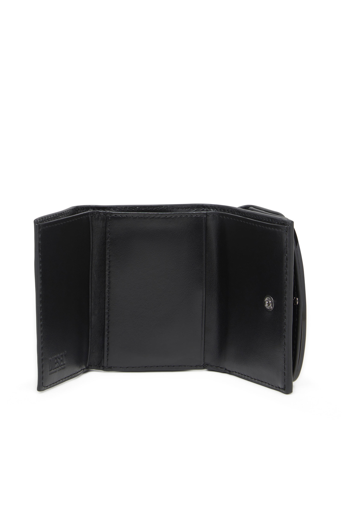 Diesel Tri-fold wallet in mirrored leather - Small Wallets Womens 