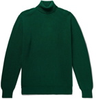 Thom Sweeney - Ribbed Merino Wool and Cashmere-Blend Rollneck Sweater - Green