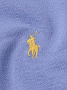 Polo Ralph Lauren - Logo-Embroidered Cotton-Blend Jersey Hoodie - Blue