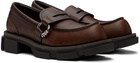 both Brown Gao Pierced Loafers
