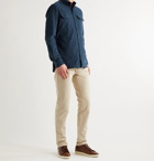 TOM FORD - Slim-Fit Button-Down Collar Cotton-Needlecord Shirt - Blue