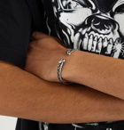 ALEXANDER MCQUEEN - Skull Burnished Silver-Tone Cuff - Silver