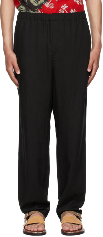 Photo: Undercover Black Rayon Trousers