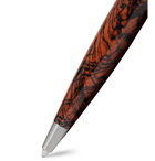 Montblanc - Rouge et Noir Serpent Marbled Resin and Steel Ballpoint Pen - Black