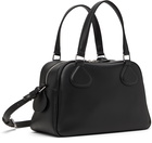 Courrèges Black AC Stud Leather Bowling Bag