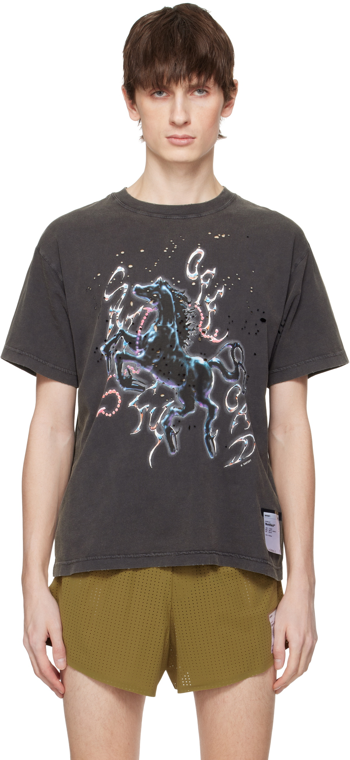 Satisfy MothTech Tシャツ ブラック M MothTech™ T-Shirt – SATISFY