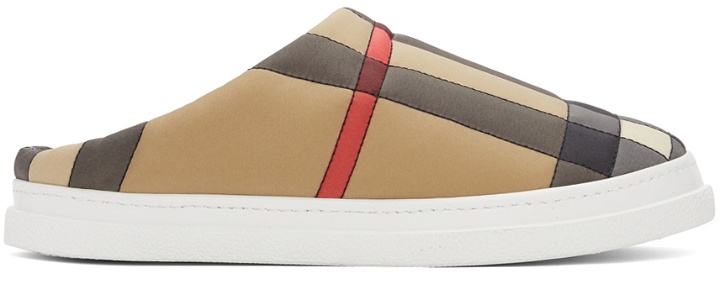 Photo: Burberry Beige Vintage Check Slippers