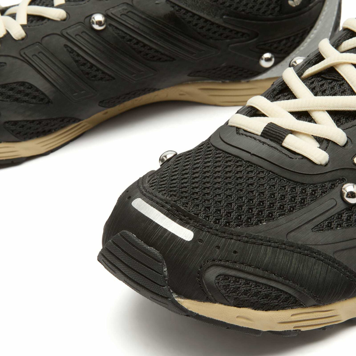 Adidas x SFTM Adizero Sneaker in Core Black/Cream White/Silver