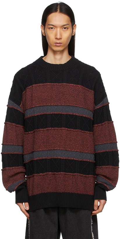 Photo: Li-Ning Black & Red Striped Sweater