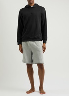 Calvin Klein Logo Hooded Stretch-cotton Sweatshirt Black