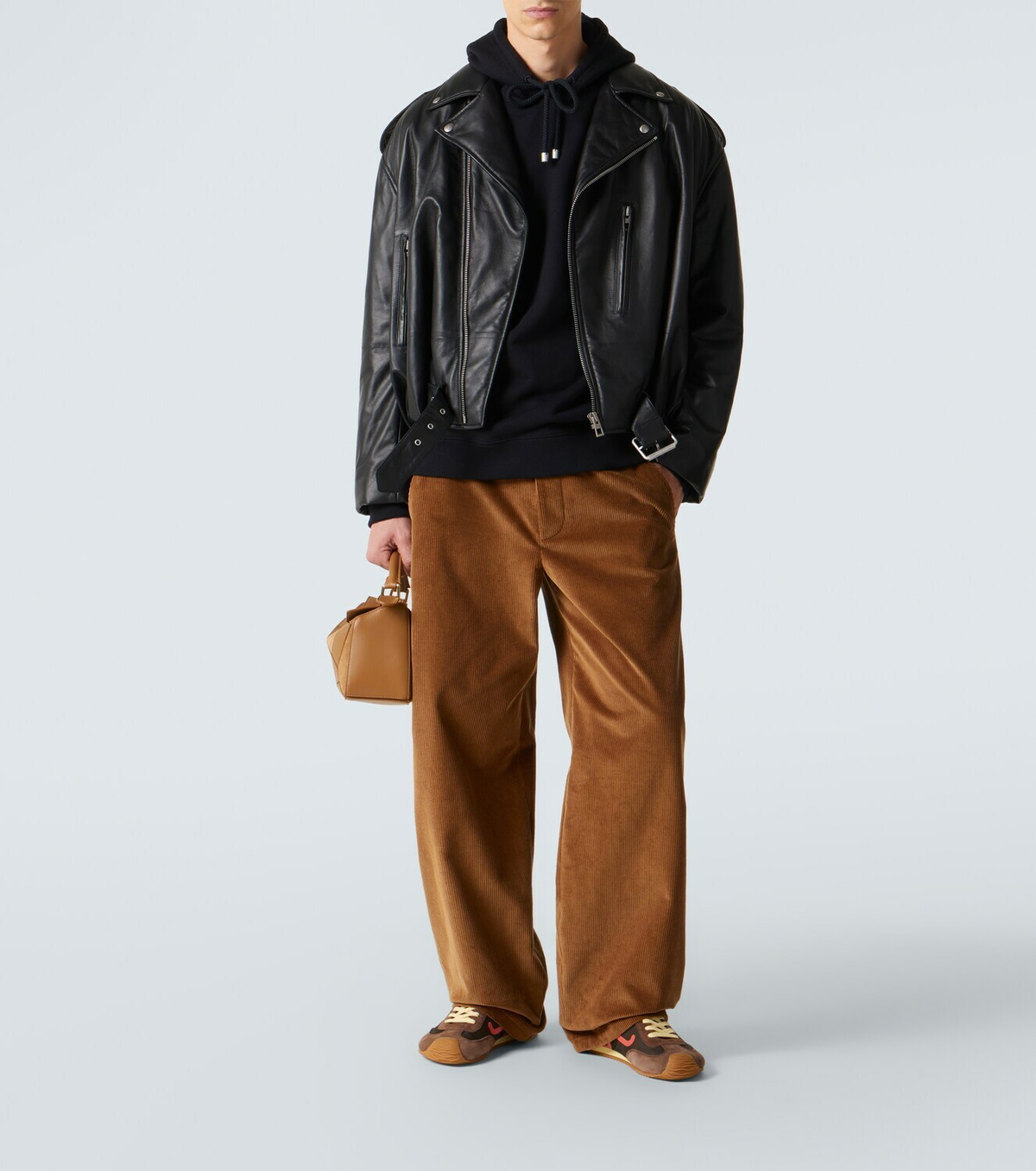 Loewe Balloon leather biker jacket
