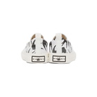 McQ Alexander McQueen White and Black Plimsoll Slip-On Sneakers