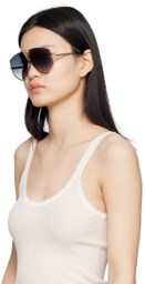 Valentino Garavani Gold V-Hexagon Sunglasses