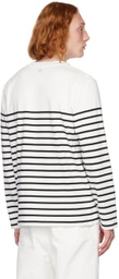 AMI Paris White Ami de Cœur Long Sleeve T-Shirt