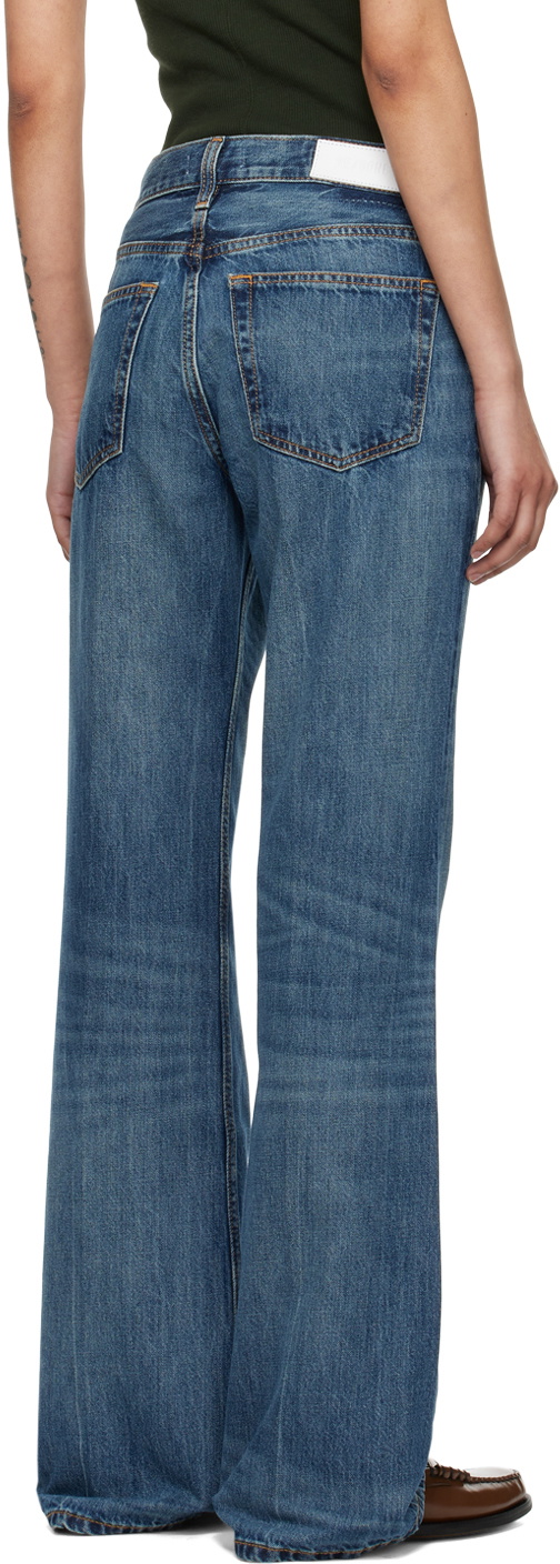 Re/Done Blue Loose Boot Jeans