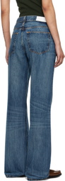 Re/Done Blue Loose Boot Jeans
