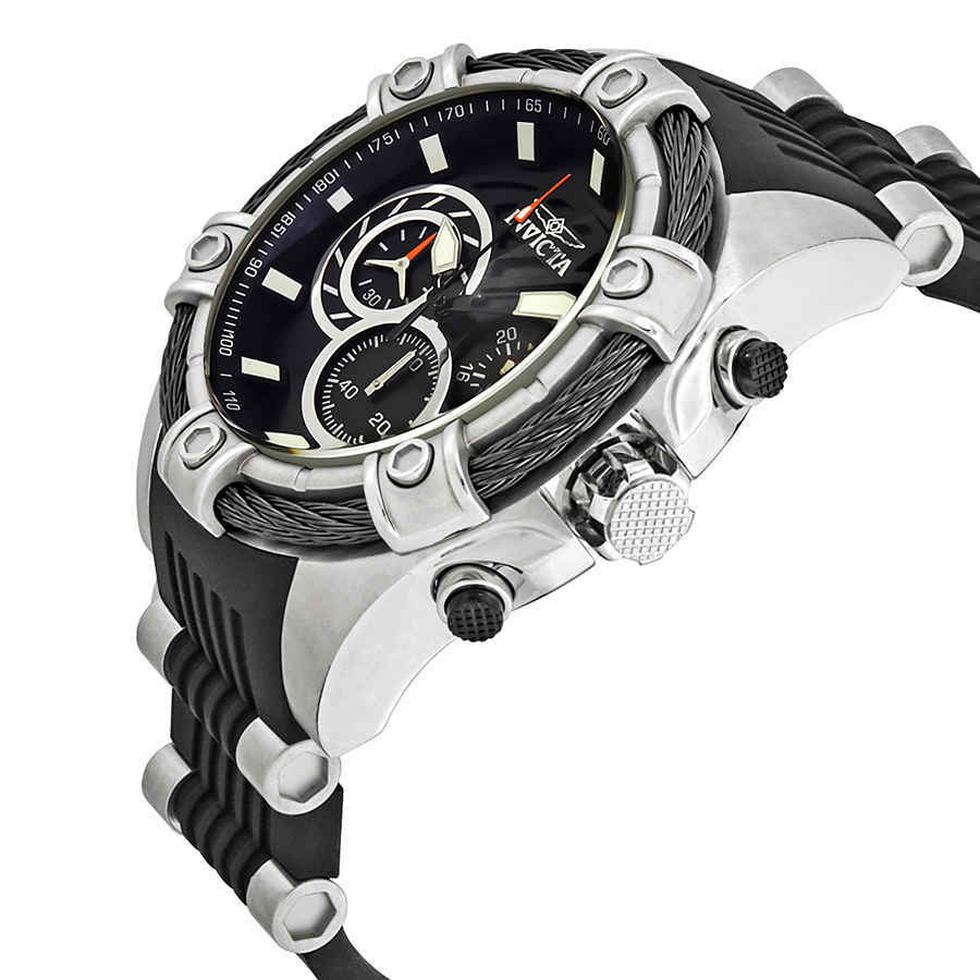 Invicta Bolt Chronograph Black Dial Mens Watch 25523
