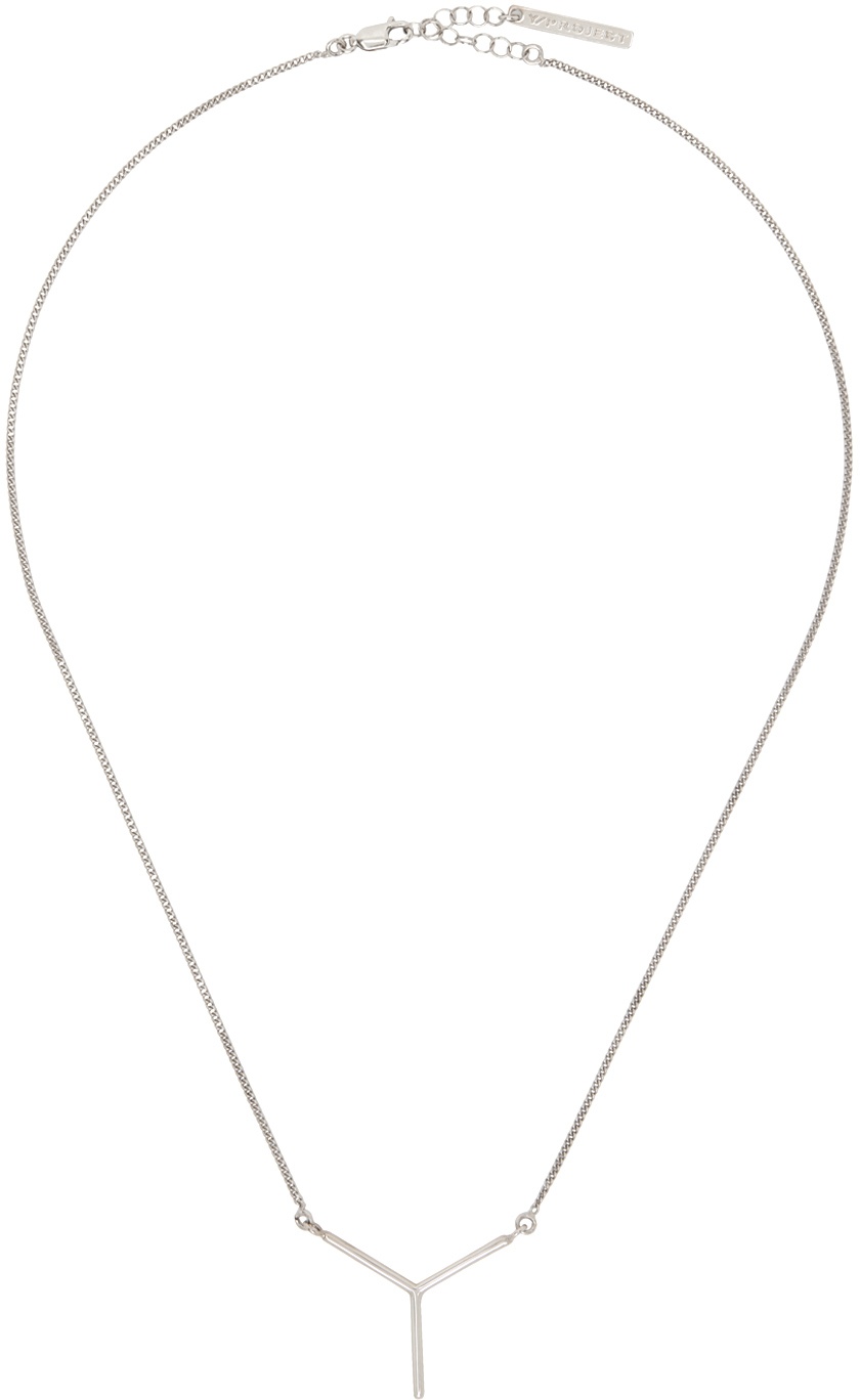 Y/Project Silver Mini Y Necklace