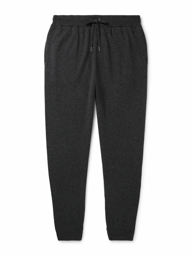 Photo: Derek Rose - Finley Tapered Cashmere Sweatpants - Gray