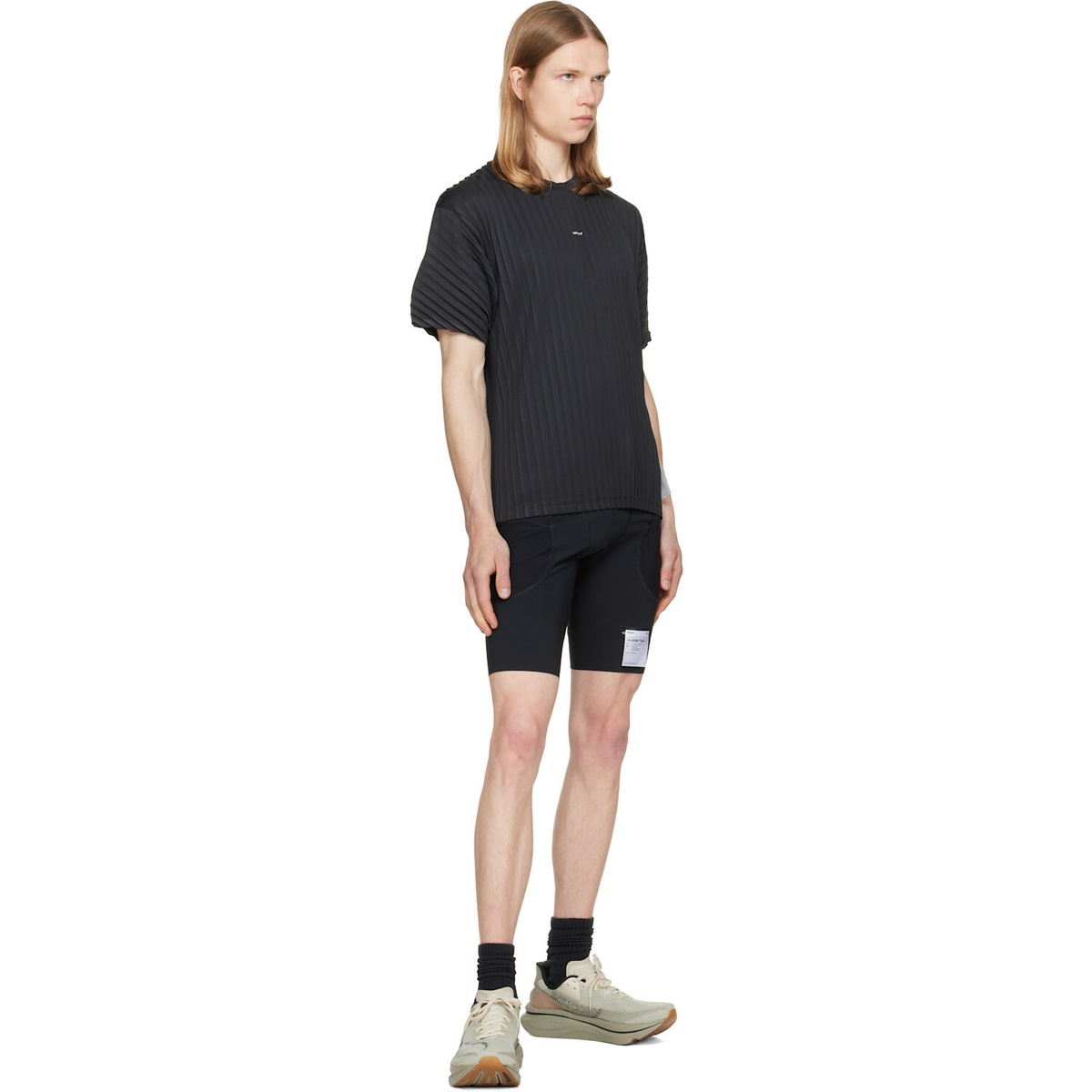 Satisfy Black TechSilk Evo 9 Half Tights Shorts