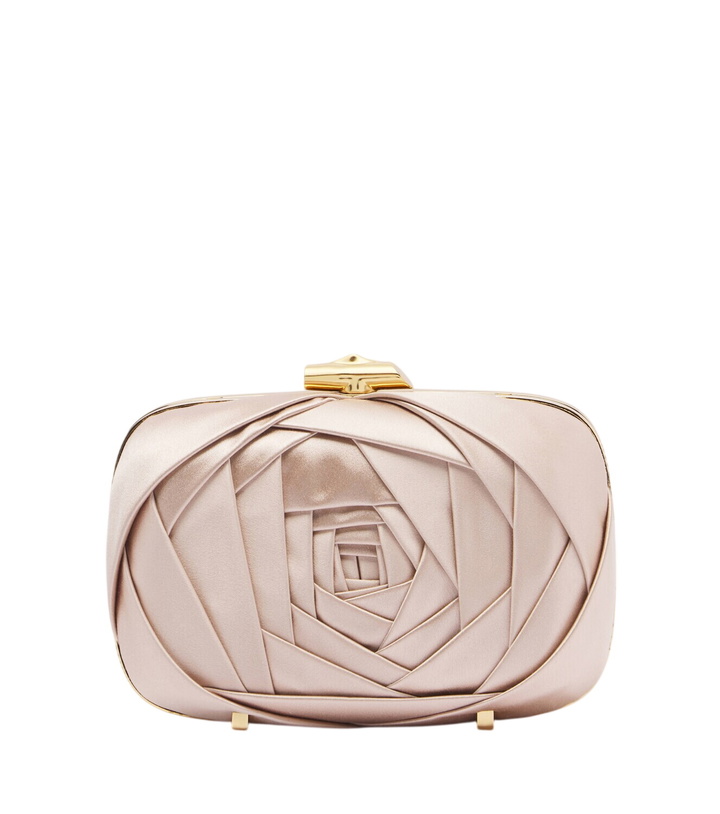 Photo: Roger Vivier Rose Vivier satin clutch