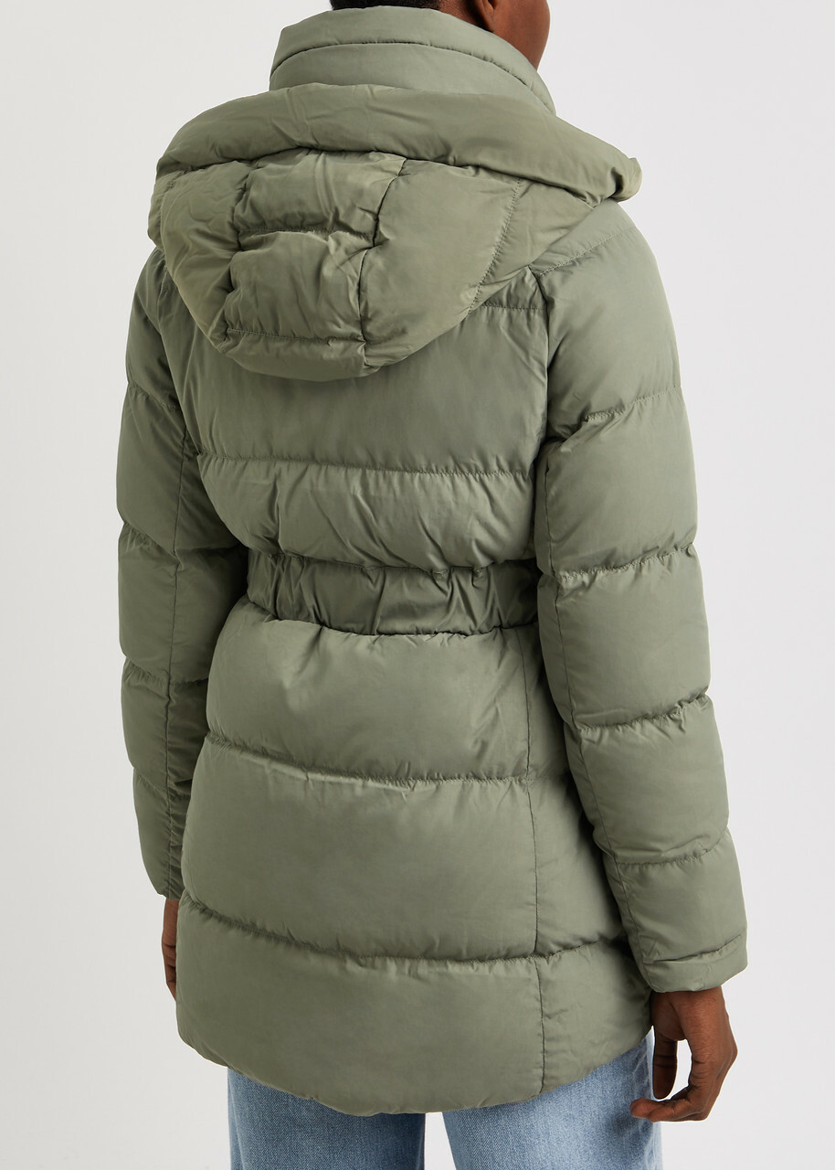 Canada Goose Marlow Belted Quilted Shell Coat Sage