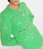 Self-Portrait Sequined bouclé jacket