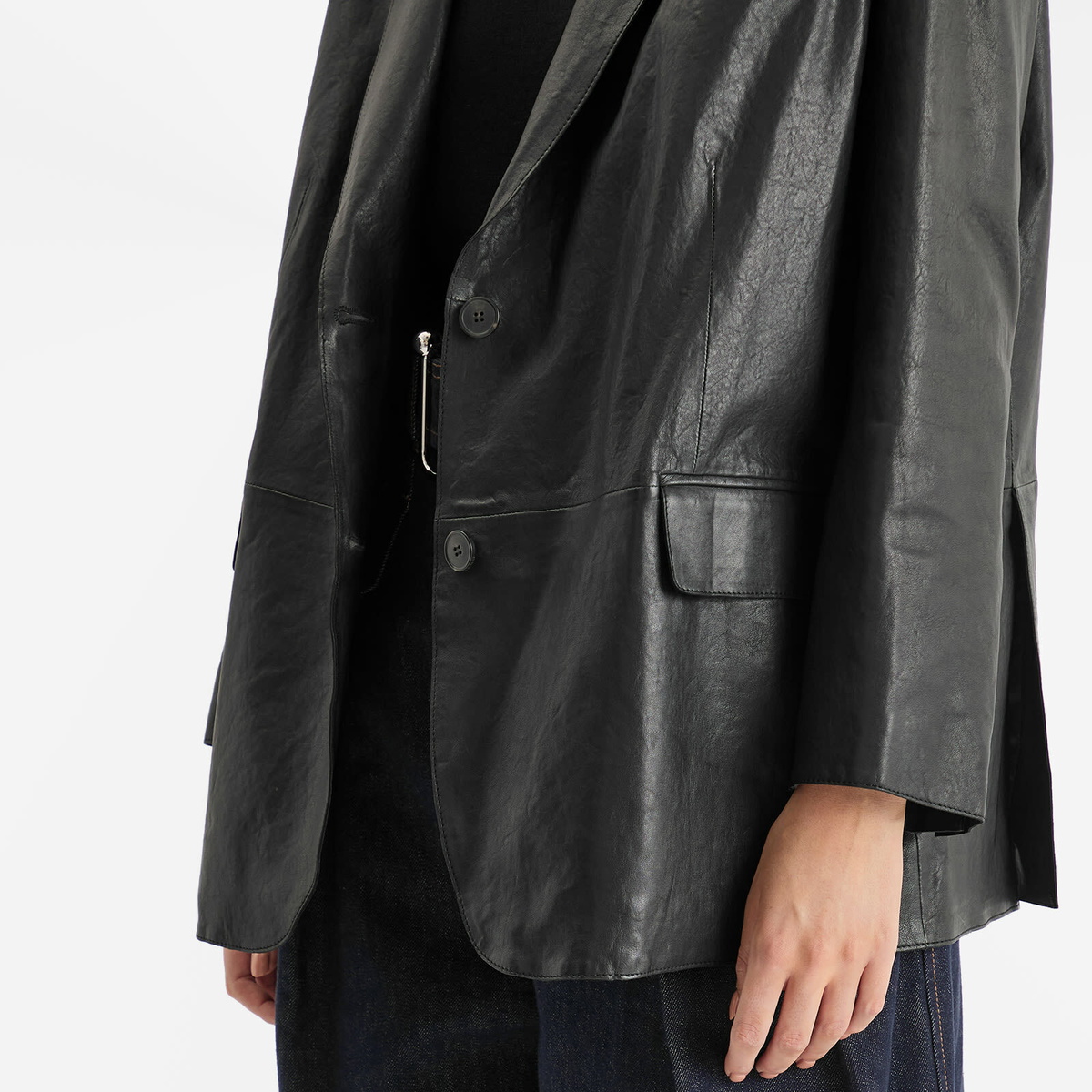 Weekend by Max Mara Women's Marat Leather Jacket in Black