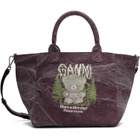 GANNI Purple Small Easy Shopper Tote