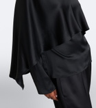 Róhe Caped satin top