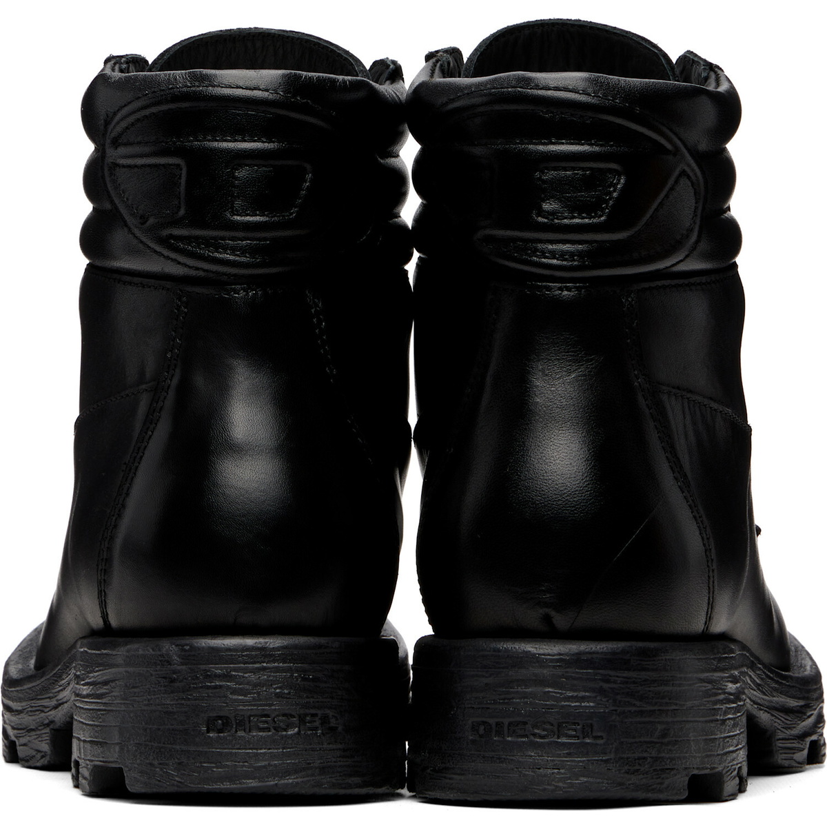 Diesel Black D-Hammer Combat Boots
