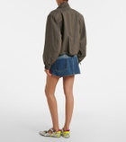 The Attico Denim miniskirt