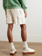 Les Tien - Straight-Leg Cotton-Jersey Drawstring Cargo Shorts - Neutrals