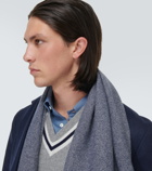 Brunello Cucinelli Striped cashmere scarf
