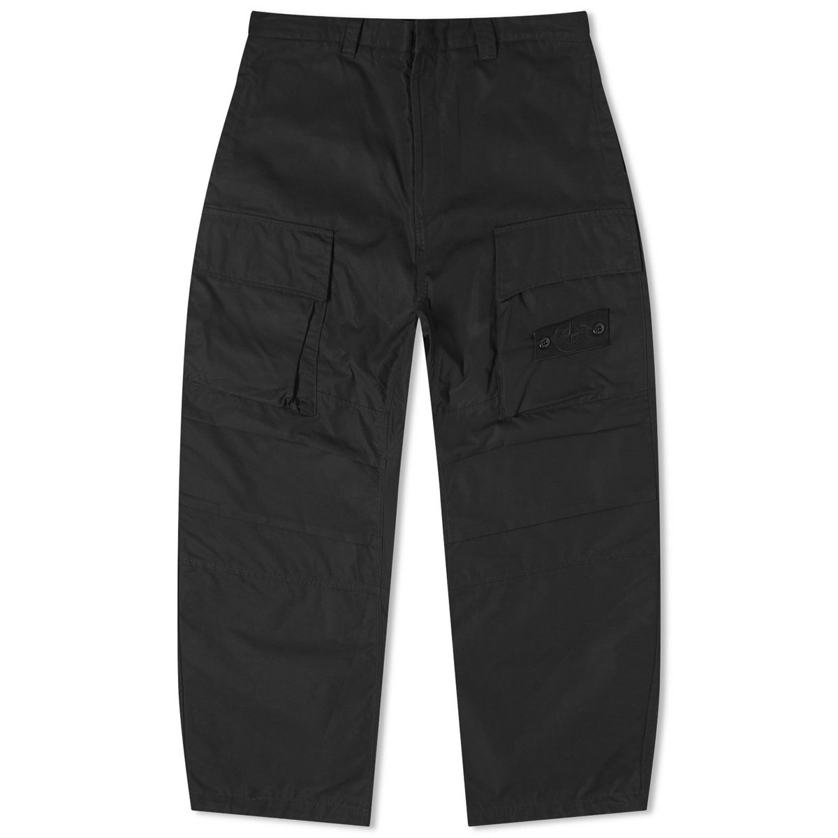 ★25ss今期stone ghost pants black 30★ Stone Island Men's Ghost Ventile Cargo Pants in Black Stone