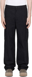 Moncler Black Logo Zip Cargo Pants